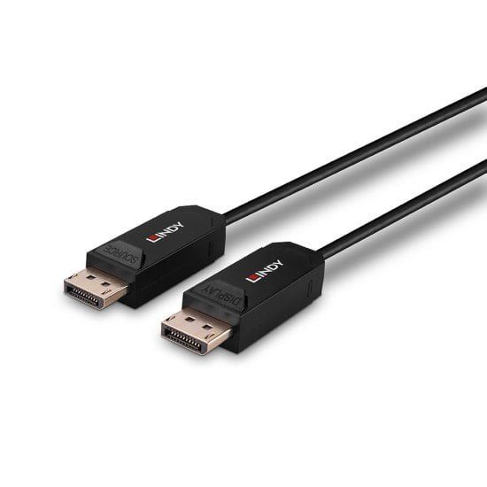 Lindy 40m Fibre Optic Hybrid DP 2.0 UBHR10 Cable - Image 1