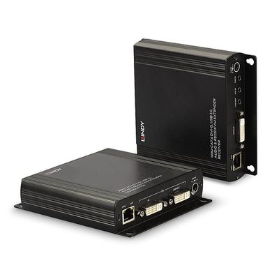 Lindy 140m Cat.6 DVI-D USB Audio and RS-232 KVM Extender