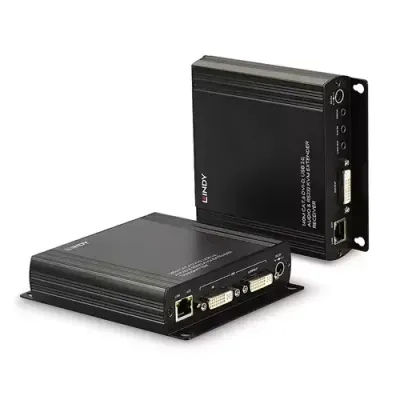 Lindy 140m Cat.6 DVI-D USB Audio and RS-232 KVM Extender - Thumbnail 2