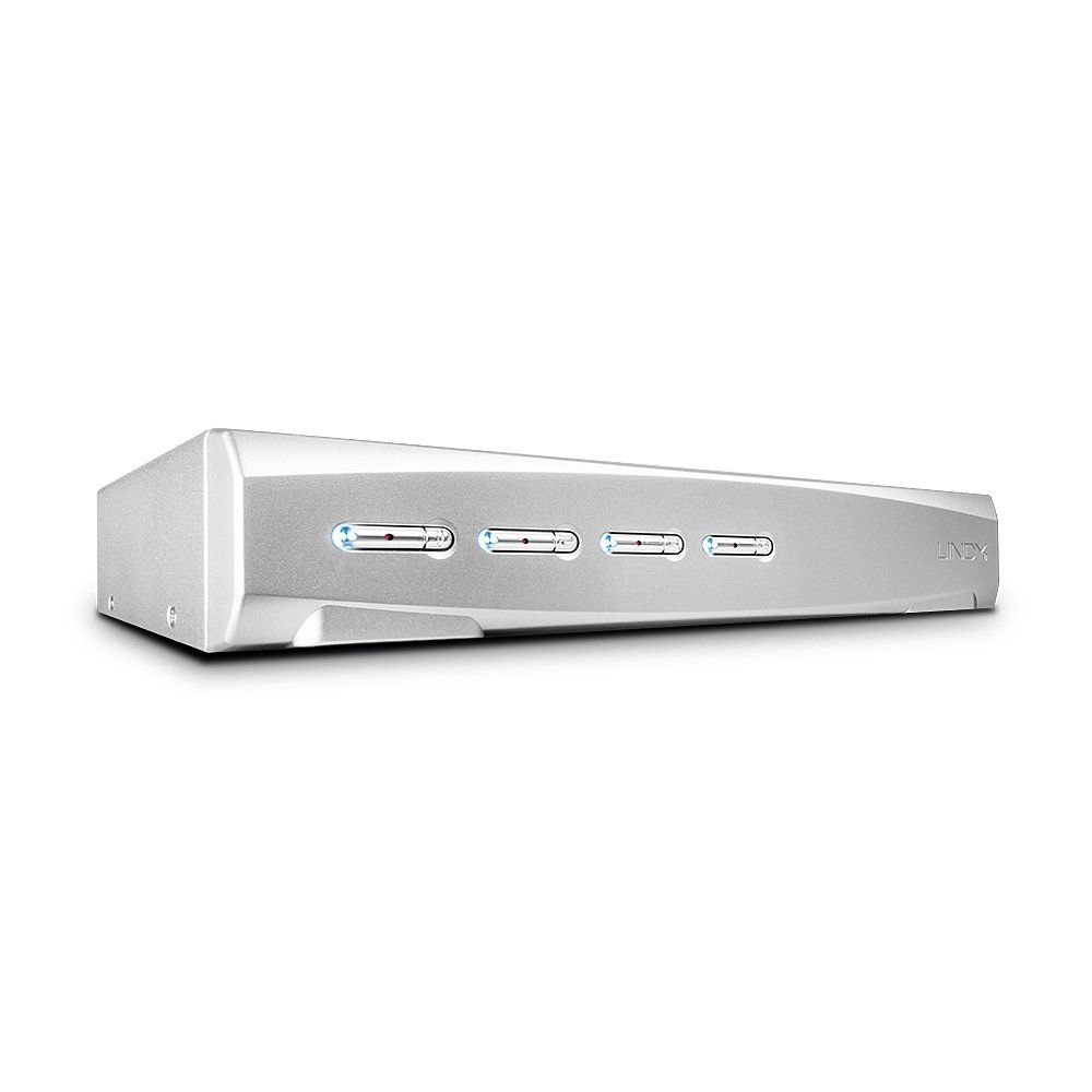 Lindy 4 Port DVI-I Single Link KVM Switch Pro - Image 1
