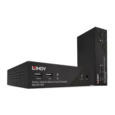 Lindy 100m Cat.6 Dual Head HDMI USB and RS-232 Extender