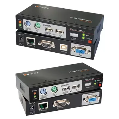 Lindy 300m CAT5 KVM Extender Combo, USB and VGA - Thumbnail 2