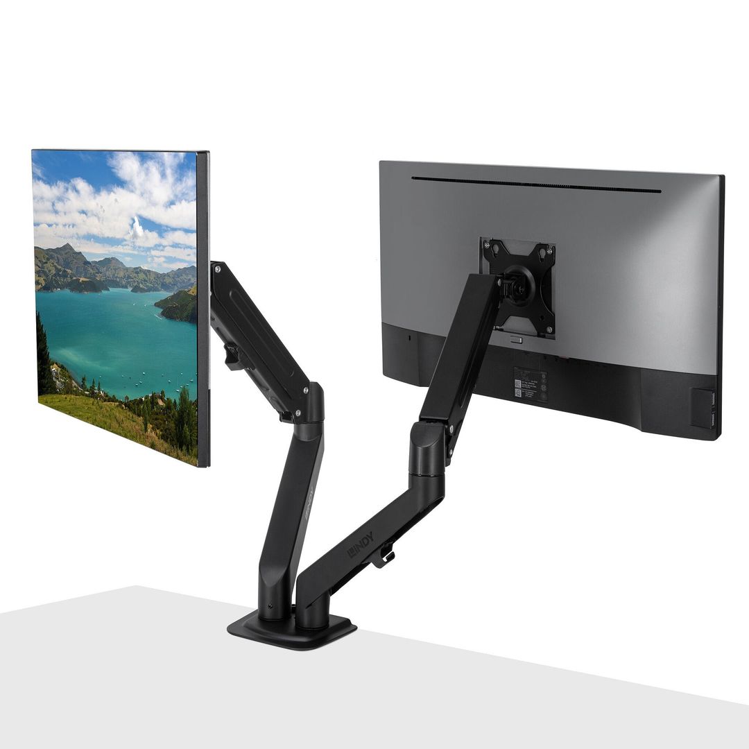 Lindy 40708 monitor mount / stand 68.6 cm (27") Desk Black - Image 1