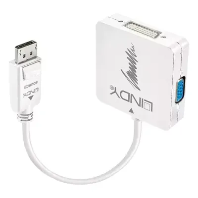 Lindy DisplayPort 1.2 to HDMI 1.4, DVI and VGA Active Converter - Thumbnail 2