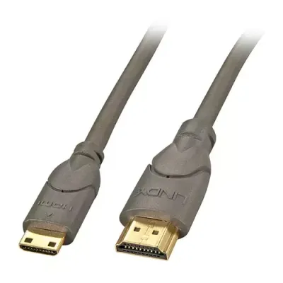 Lindy 0.5m Premium HDMI to Mini HDMI Cable Anthra - Thumbnail 2