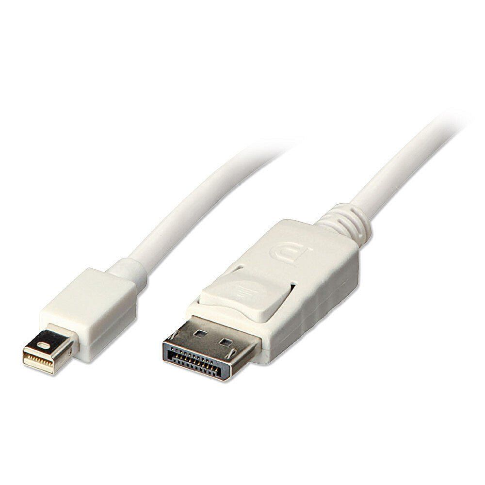 Lindy 3m Mini DisplayPort to DisplayPort Cable White - Image 1