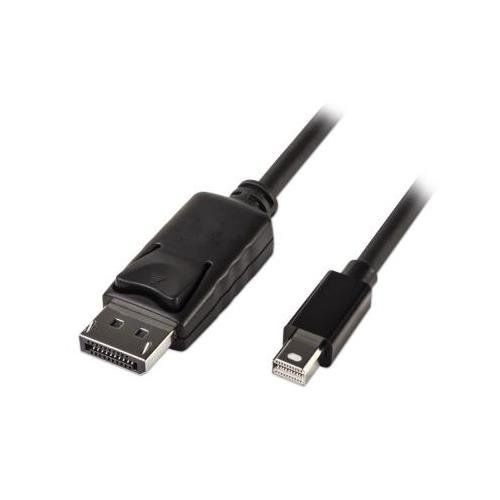 Lindy 5m Mini DisplayPort Male to DisplayPort Male. Black - Image 1