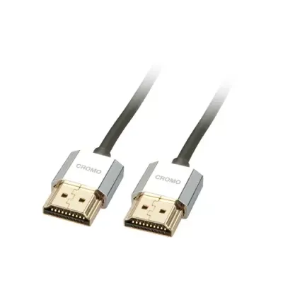 Lindy 0.5m CROMO Slim High Speed HDMI Cable with Ethernet - Thumbnail 2