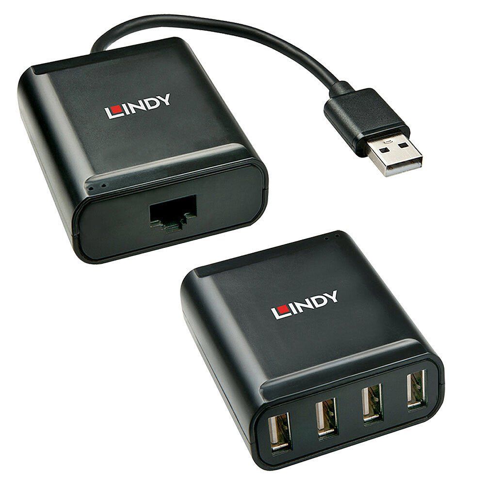 Lindy 60m 4 Port USB 2.0 Cat.6 Extender - Image 1