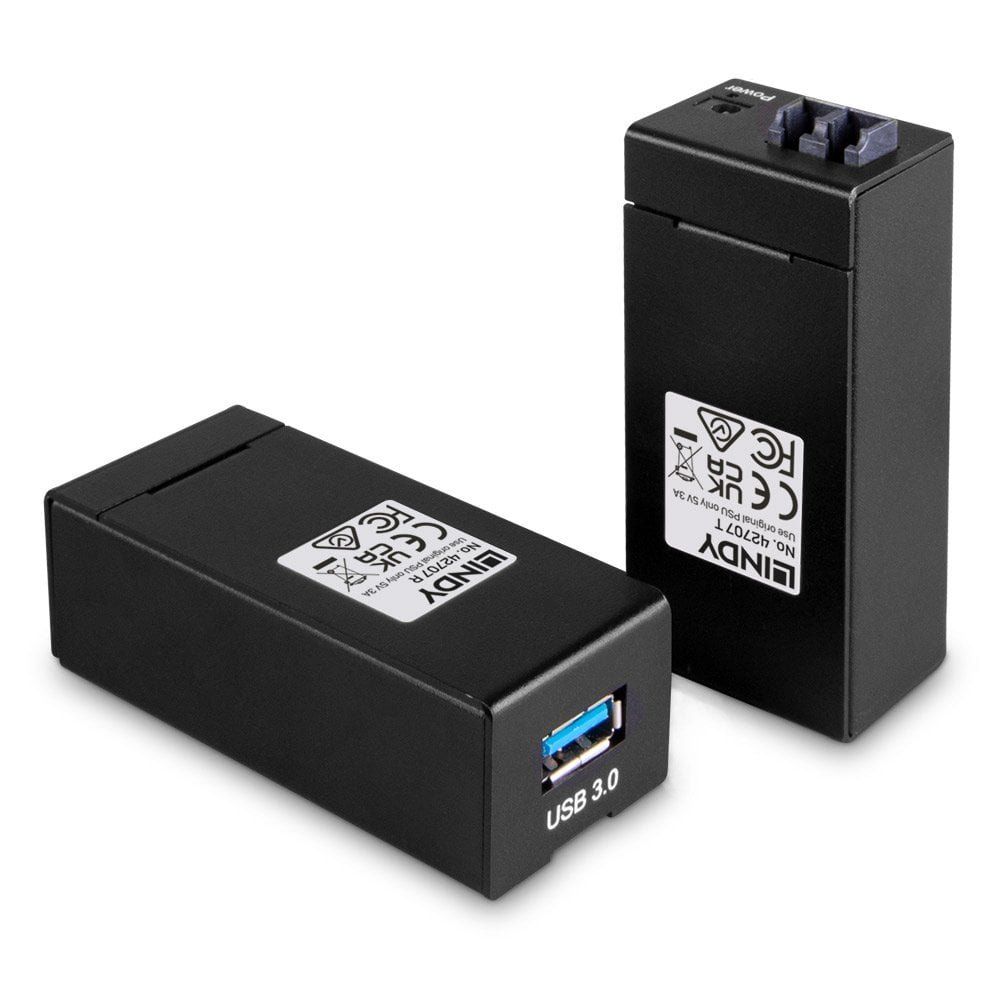 Lindy 200m Fibre Optic USB 3.0 Extender - Image 1