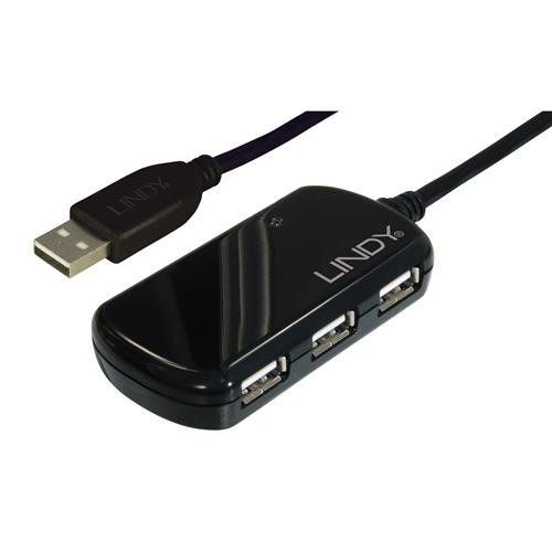 Lindy 8m USB 2.0 Active Extension Pro Hub - Image 1