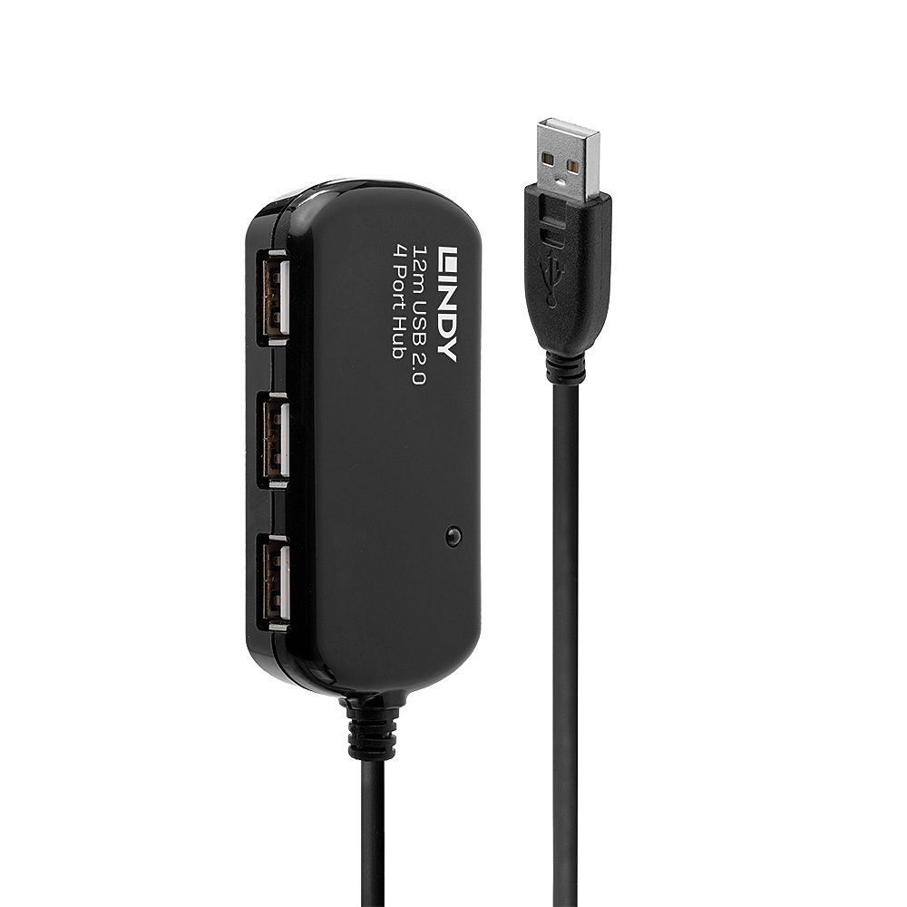 Lindy 12m USB 2.0 Active Extension Pro Hub - Image 1