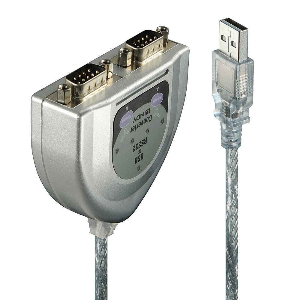 Lindy USB to 2 Port Serial Converter - Image 1