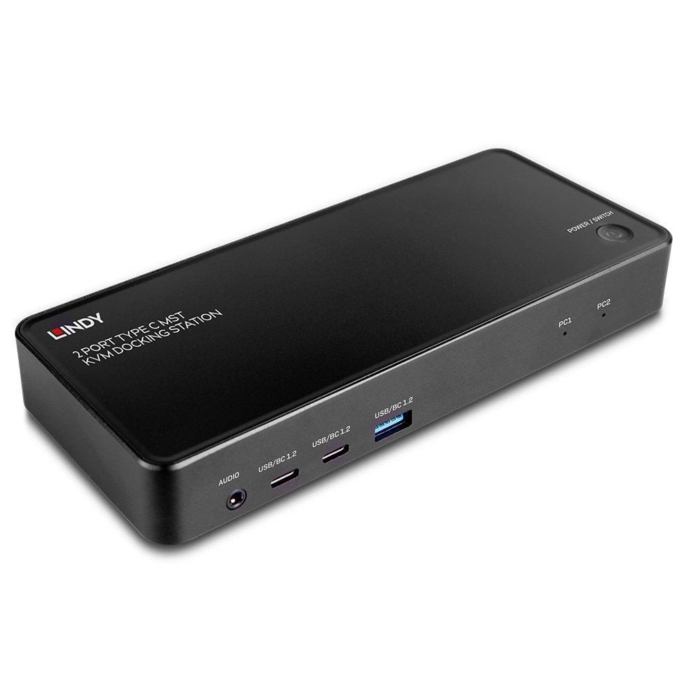 Lindy 2 Port Type C MST KVM Docking Station - Image 1