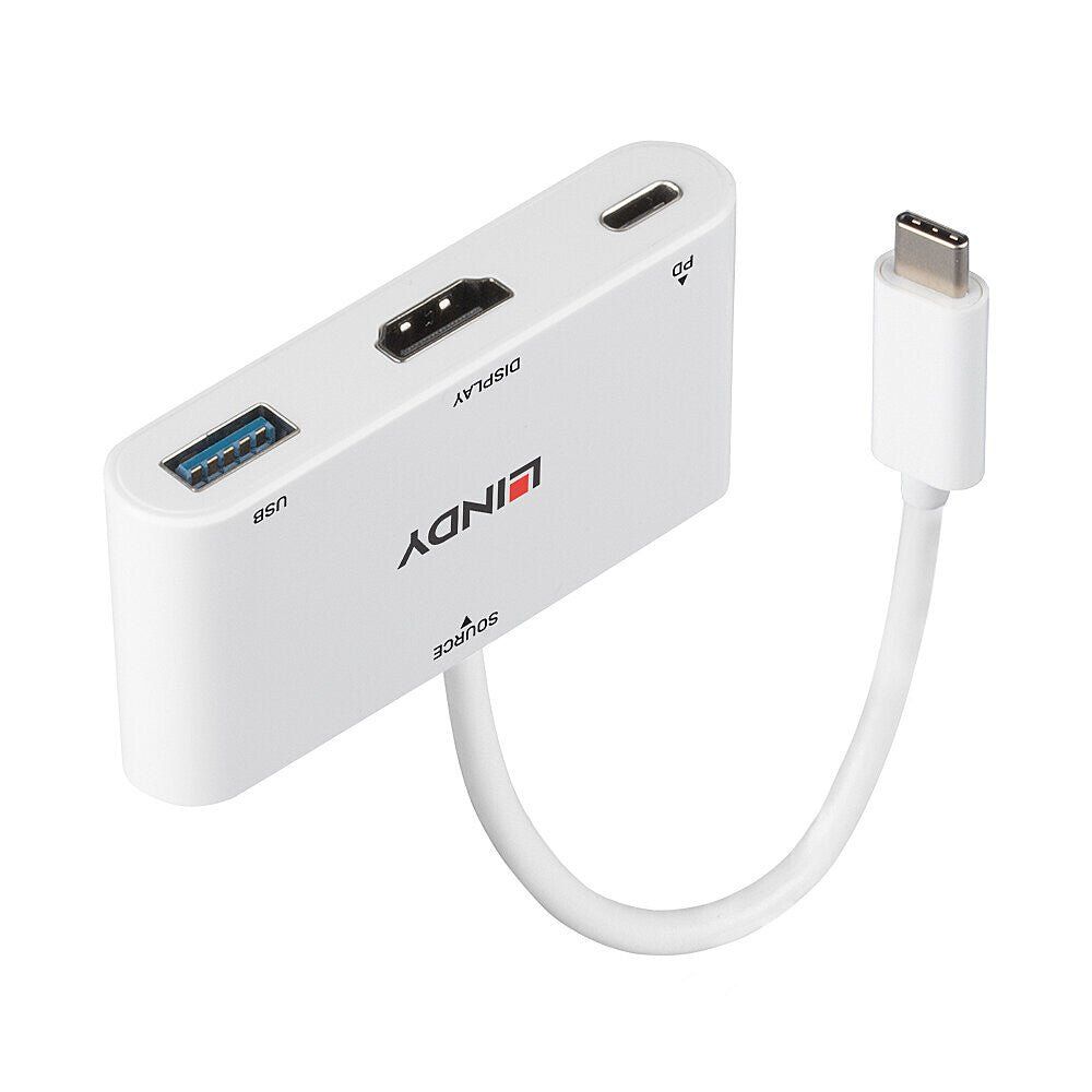 USB 3.2 Type C to HDMI® Converter with USB Type A Port and Power Delivery - Image 1