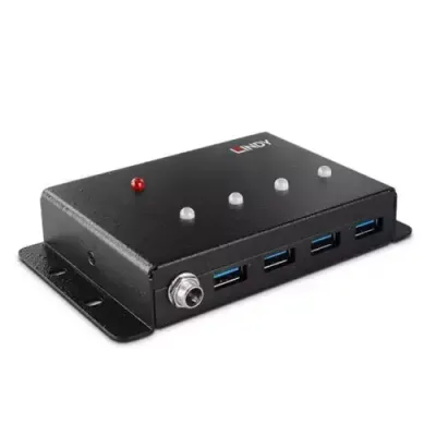 Lindy 4 Port USB 3.0 Metal Hub - Thumbnail 2