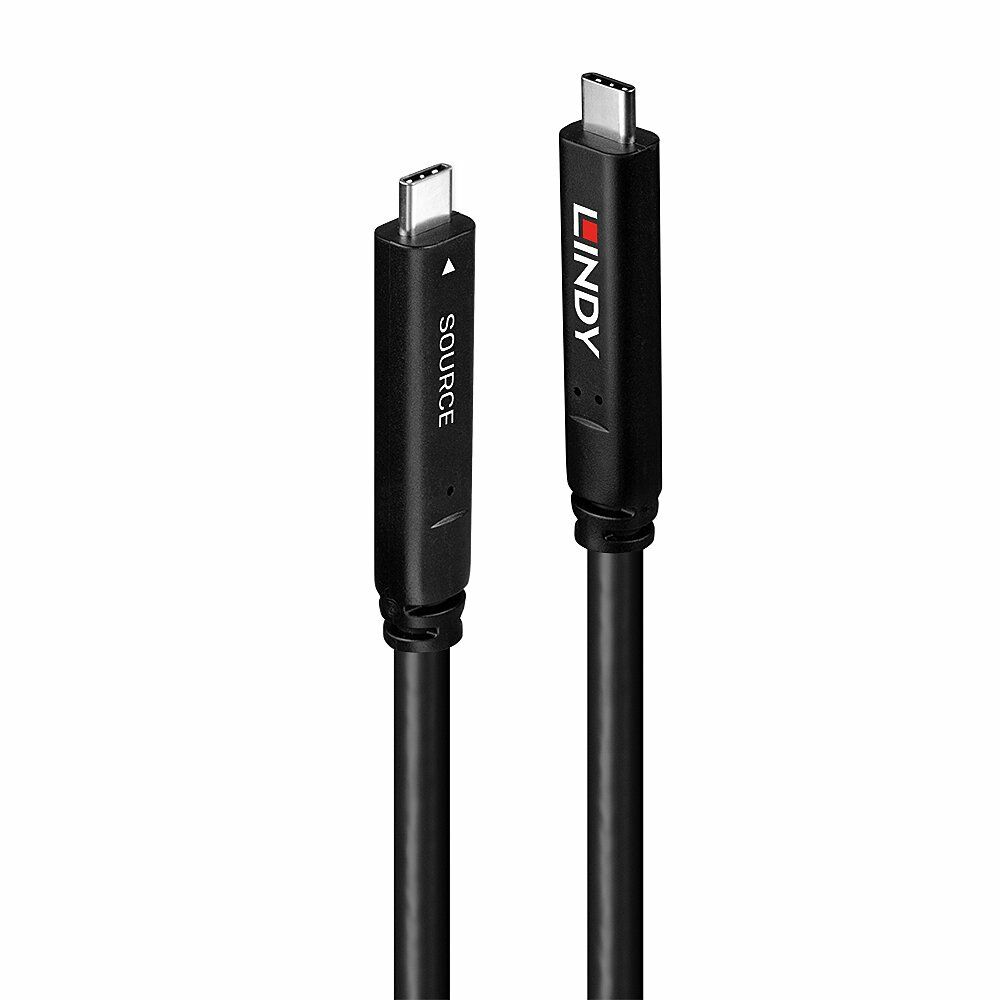 Lindy 8m USB 3.2 Gen 1 and DP 1.4 Type C Hybrid Cable - Image 1