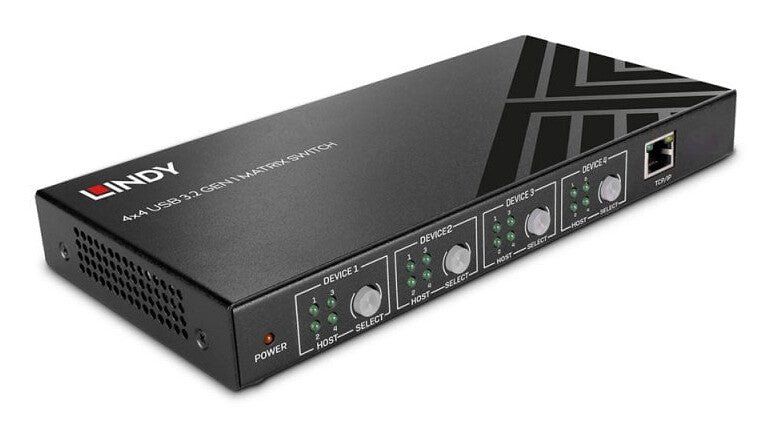 Lindy 4x4 USB 3.2 Gen 1 Matrix Switch - Image 1