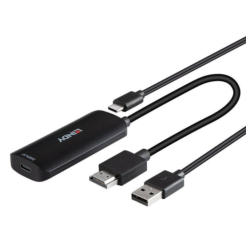 Lindy HDMI to USB Type C Converter with USB Power - Image 1