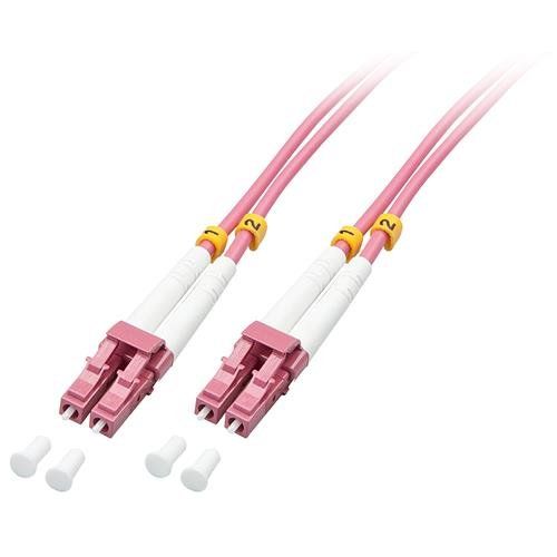 Lindy 5m Fibre Optic Cable LC/LC OM4 - Image 1