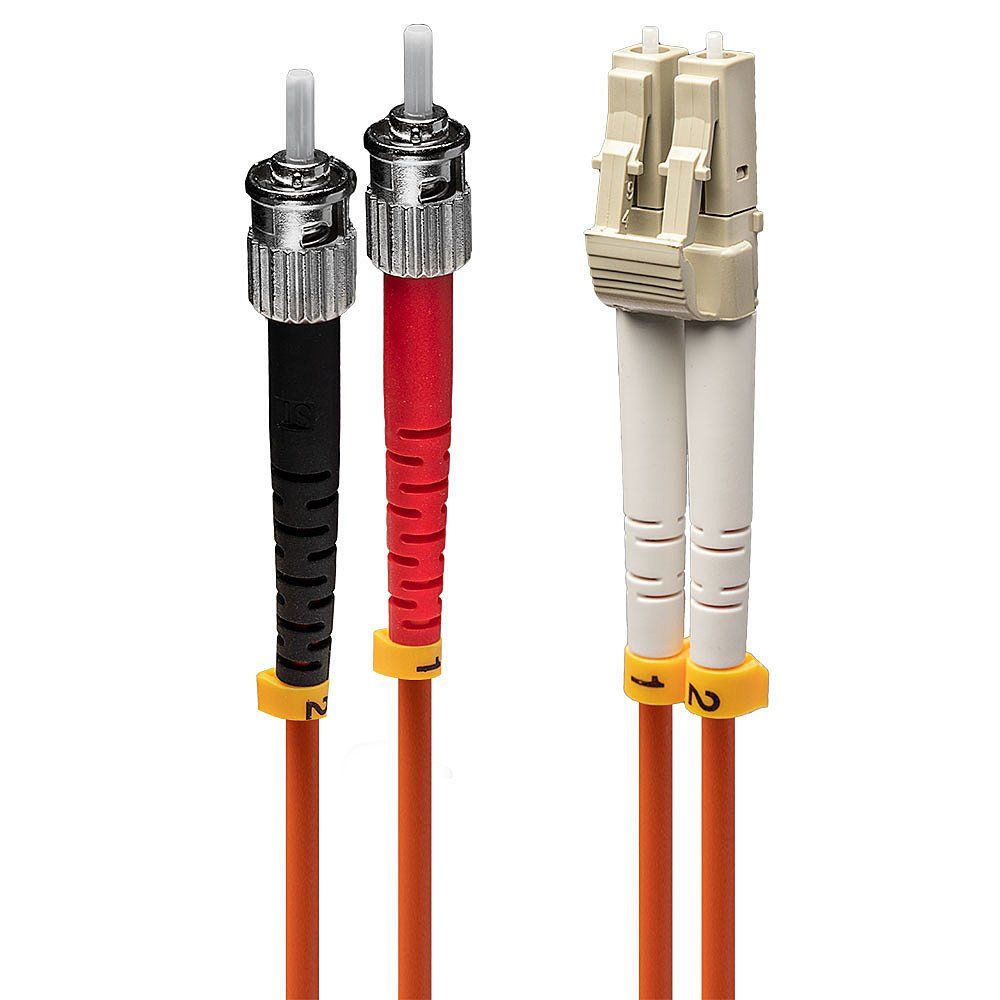 Lindy 1m LC-ST OM2 50/125 Fibre Optic Patch Cable - Image 1