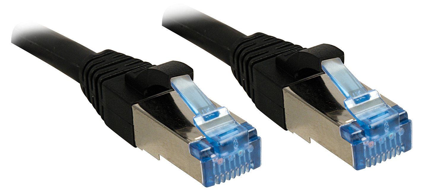 Lindy 3m Cat.6A S/FTP networking cable Black Cat6a S/FTP (S-STP) - Image 1