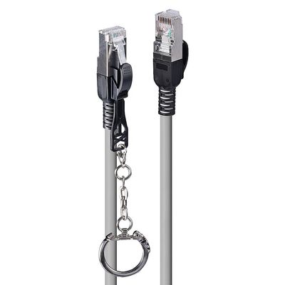 Lindy 20m Cat.6A S/FTP Locking Network Cable. Grey