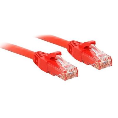 Lindy 3m Cat.6 U/UTP Network Cable. Red