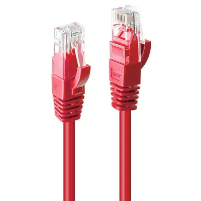 Lindy 5m Cat.6 U/UTP Network Cable. Red - Thumbnail 2