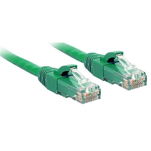Lindy 3m Cat.6 U/UTP Network Cable. Green - Image 1