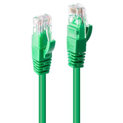Lindy 10m Cat.6 U/UTP Network Cable. Green
