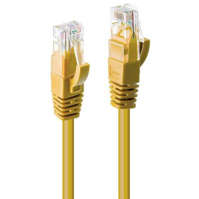 Lindy 15m Cat.6 U/UTP Network Cable. Yellow