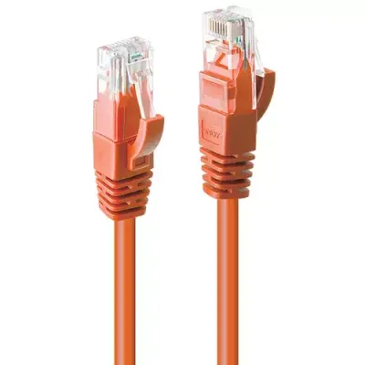 Lindy 20m Cat.6 U/UTP Network Cable. Orange - Thumbnail 2