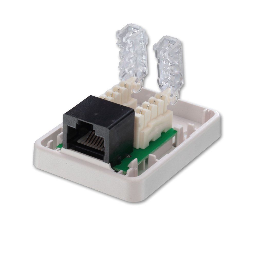 Lindy Toolless Cat.5e Surface Mount Box - Image 1