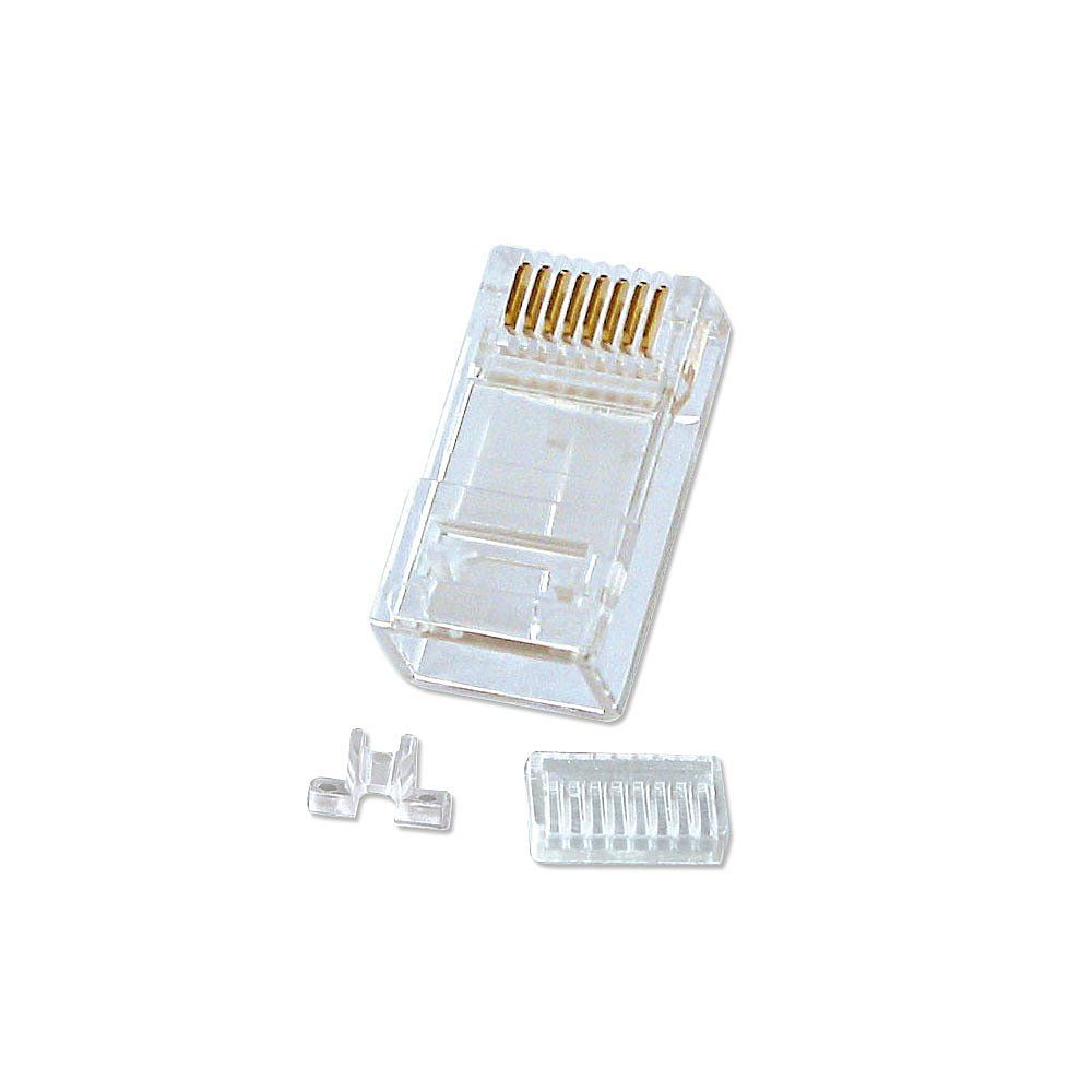 Lindy Unshielded RJ-45 Male Connector, 8 Pin CAT6, Pack of 10 - Image 1