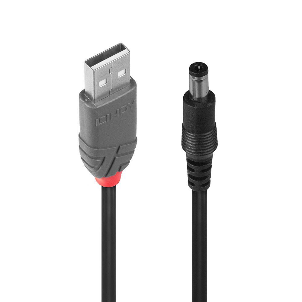 Lindy Adapter Cable USB A male - DC 5.5/2.1 mm male - Image 1