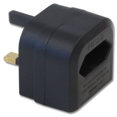 Lindy Euro Transformer to UK Adapter Plug Black