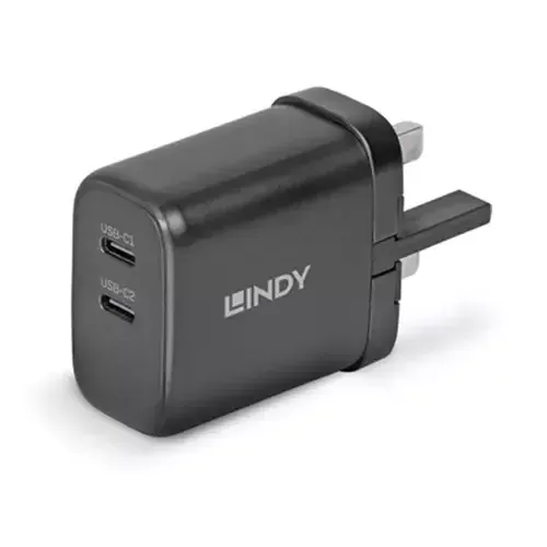 Lindy 65W USB 2 x Type C Charger - Image 1