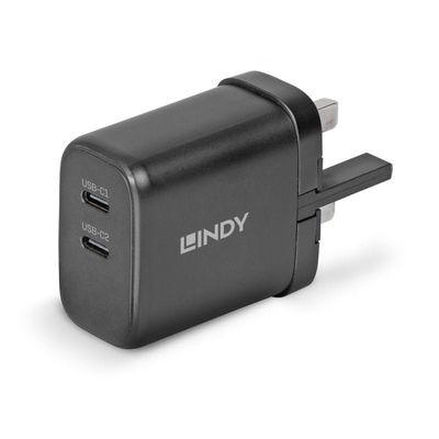 Lindy 65W USB 2 x Type C Charger - Thumbnail 2