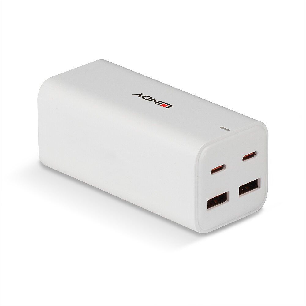 Lindy 100W 4-Port USB Type A & C GaN Charger - Image 1