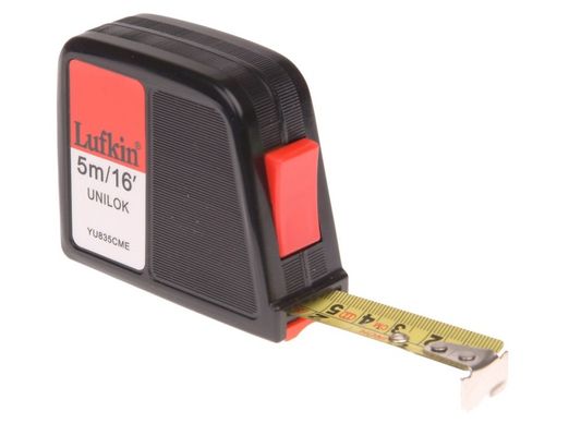 Crescent Lufkin® T0061083511 Yu835Cme Unilok Pocket Tape 5M/16Ft (Width 19Mm)