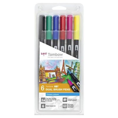 Tombow ABT Dual Brush Pen Set felt pen Multicolour 6 pc(s)