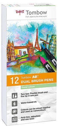 Tombow ABT Dual Brush Pen Set felt pen Multicolour 12 pc(s)