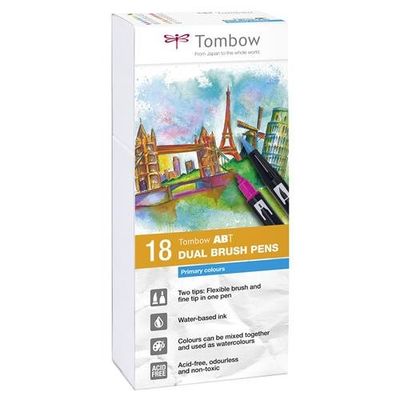 Tombow ABT-18P-1 felt pen Multicolour 18 pc(s)
