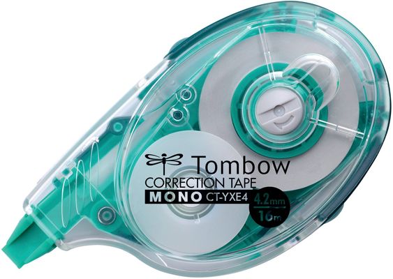 Tombow Mono YXE correction tape 16 m Green Transparent White