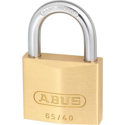 Abus 65 Series Compact Brass Padlock Keyed Alike 40mm Standard 401