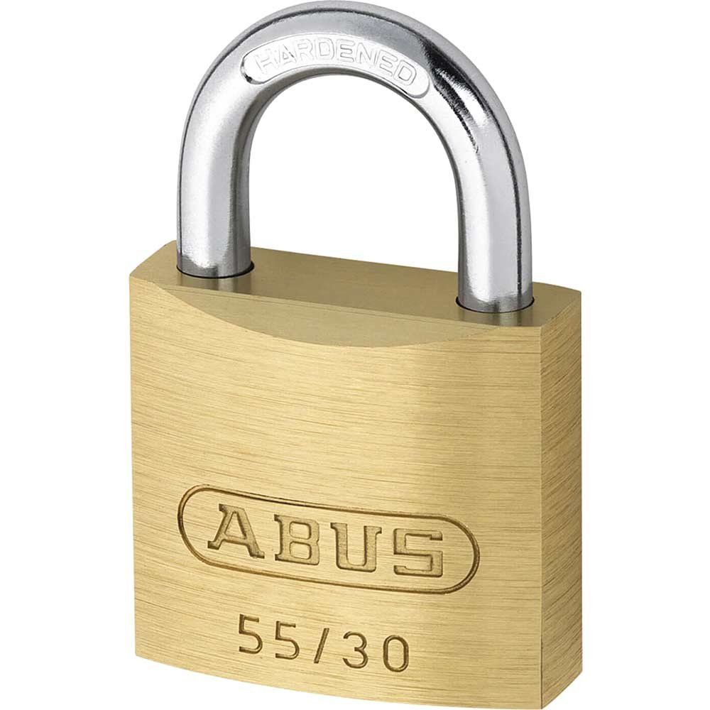 Abus 55 Series Basic Brass Padlock Keyed Alike 30mm Standard 5301 - Image 1