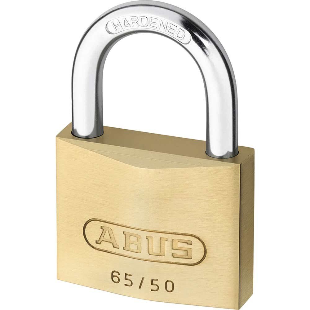 Abus 65 Series Compact Brass Padlock Keyed Alike 50mm Standard 502 - Image 1