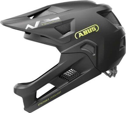 ABUS Youdrop Full Face Kids Helmet - Velvet Black - Image 1