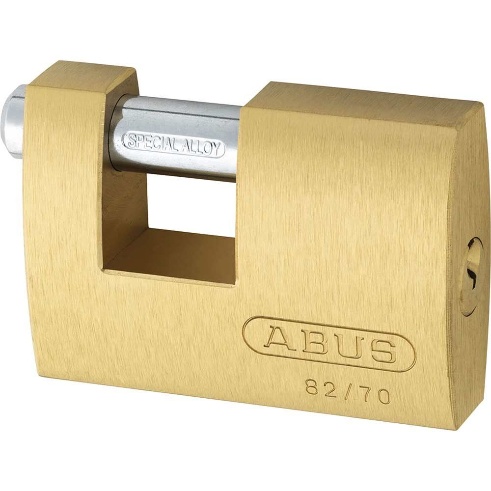 Abus 82 Series Monoblock Brass Shutter Padlock Keyed Alike - Image 1